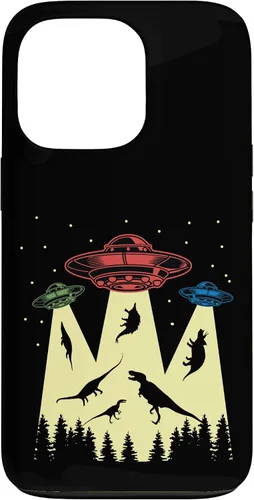 Vista 10 de Funda vintage de secuestro alienígena de dinosaurio para iPhone 17
