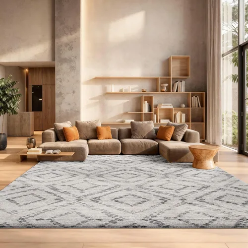 Vista 55 de SAFAVIEH Colección Adirondack Alfombra Decorativa - 2'6" x 4', Negro y Marfil, Diseño Moderno Desgastado, No Desprende Pelusa y Fácil Cuidado, Ideal