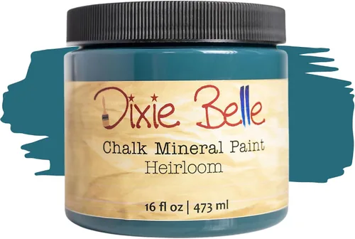 Vista 204 de Pintura para muebles con acabado de tiza Dixie Belle Paint Company - Amatista (4oz) - Pintura mineral de tiza chic púrpura profundo mate
