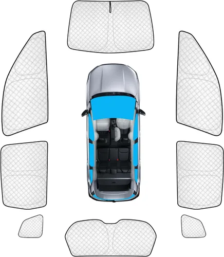 Vista 54 de KMF 6 piezas de parasoles gruesos para Mazda 3 Hatchback (No Sedán) 2014-2018 Accesorios, parasoles completos para parabrisas y ventanas de coche