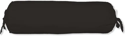 Vista 4 de Funda extraíble para almohada de algodón Saffron (Negro, 15 cm x 40 cm (6" x 16"))