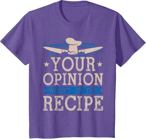 Vista 47 de Cooking Your Opinion Wasnot In The Recipe Chef Cook Baker - Camiseta, Negro, S