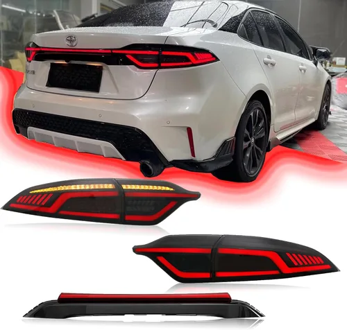 Vista 7 de TT-ABC Mods - Luces traseras para Toyota Corolla 2020-2024, todos los modelos compatibles (rojo)