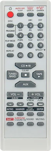Vista 2 de EUR7711150 PERFASCIN Reemplazo de control remoto apto para sistema de audio Panasonic SAPM19 SAPM193 SAPM19P SCPM19 SCPM19K SAPM193P RTEUR7711150