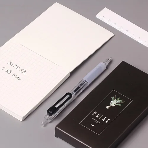 Vista 3 de XIZE SH Bolígrafos de gel ultra finos, paquete de 12 bolígrafos de gel de tinta negra de 0.015 in, tamaño de línea, bolígrafos de escritura suave