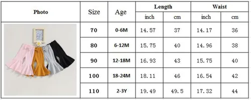 Vista 7 de TINXIEA Paquete de 3 pantalones acampanados para niñas pequeñas, pantalones acanalados sueltos con lazo, pantalones acampanados, paquete de 3