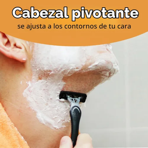 Vista 6 de BIC Flex 4 - Rastrillos para afeitar desechables de 4 hojas, 10