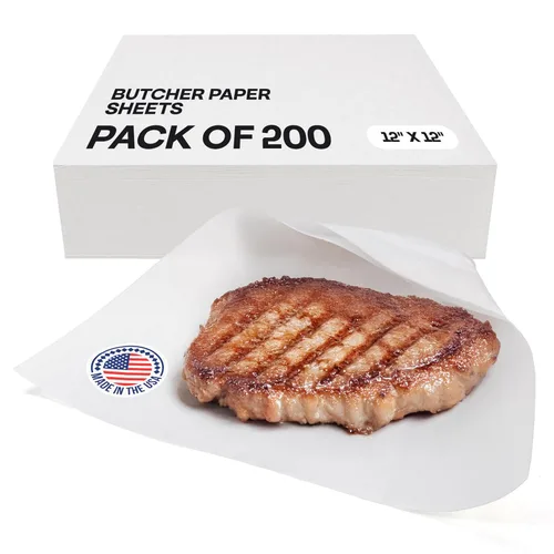 Vista 24 de Papel de carnicero negro de 18 x 2160 pulgadas (180 pies) – Rollo de papel de carnicero natural hecho en Estados Unidos para carne y pescado, sin