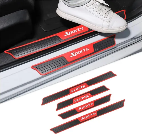 Vista 9 de 4 protectores de placa para umbral de puerta de automóvil, protectores de puerta de automóvil para umbral de umbral de puerta automática, protector