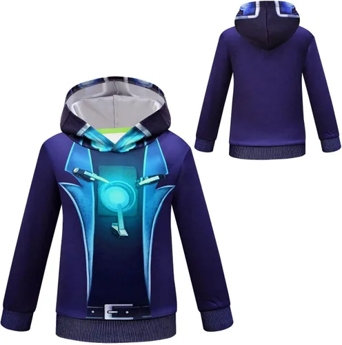 Vista 7 de XXTWYY Boys Skibidi Toilet Cartoon Outwear Hoodie Kids Casual Sweatshirt Jacket Coat