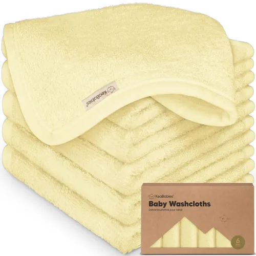 Vista 19 de Paquete de 6 paños de viscosa suave y absorbente de bambú para cara, cuerpo, toallas de bebé para recién nacidos, niños, niños pequeños, bebés
