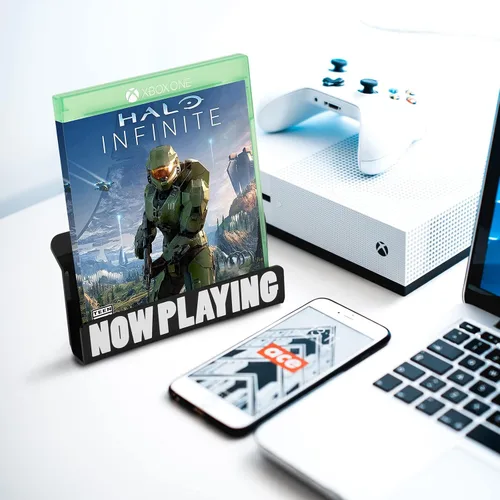 Vista 7 de Soporte universal de acrílico compatible con Switch Xbox PS5 PS4 Discs Box - Muestra tu funda de juegos de DVD, CD y Blu-ray