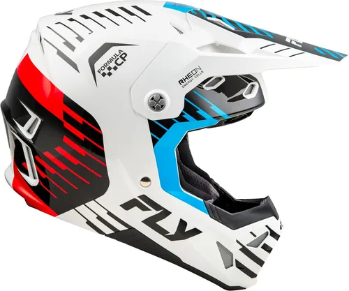 Vista 10 de Casco de motocicleta todoterreno Fly Racing Adult Formula CP Slice MX ATV, aprobado por DOT/FMVSS 218