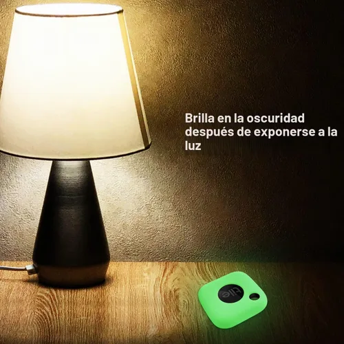Vista 6 de Geiomoo Funda de silicona compatible con Tile Mate 2024, Tile Mate 2022, funda protectora con mosquetón (verde luminoso)