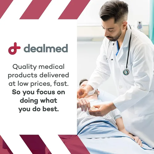 Vista 9 de Dealmed Povidone Yodine Prep Pad 10% - Paquetes sellados individualmente, perfectos para el cuidado de heridas y botiquines portátiles de primeros