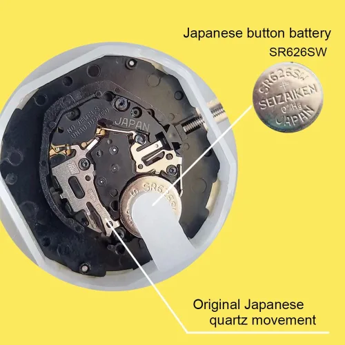 Vista 4 de Raitown Reloj para hombre, acero inoxidable, movimiento de cuarzo japonés, impermeable, luminoso, 1.654 in, gran cara, moda, negocios, diseño
