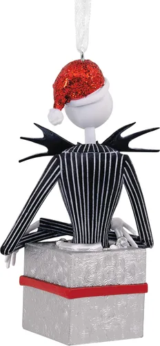 Vista 2 de Hallmark Disney Tim Burton's The Nightmare Before Christmas Jack Skellington en Adorno Navideño de Regalo