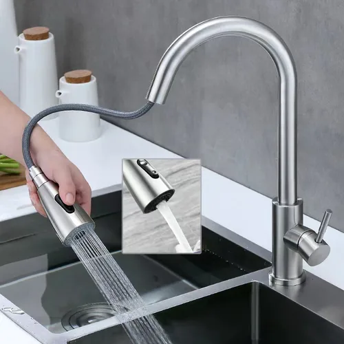 Vista 3 de LLAVE DE COCINA / GRIFO EXTRAÍBLE MODERNO
