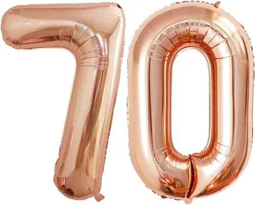Vista 266 de Goer, conjunto de globos de papel aluminio para decoraciones de cumpleaños, globos de las letras de feliz cumpleaños y de números Oro