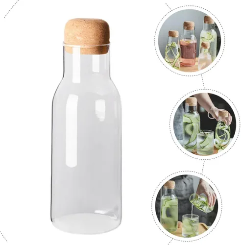 Vista 5 de Angoily Botella de almacenamiento de agua a prueba de fugas de botella de té de leche con tapa