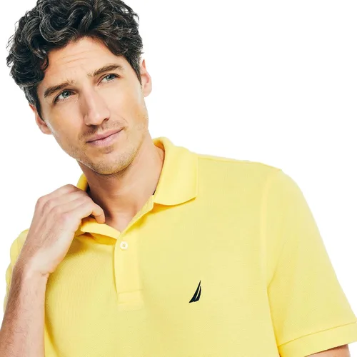 Vista 46 de Nautica playera polo clásica de mangas cortas, color sólido, para hombre