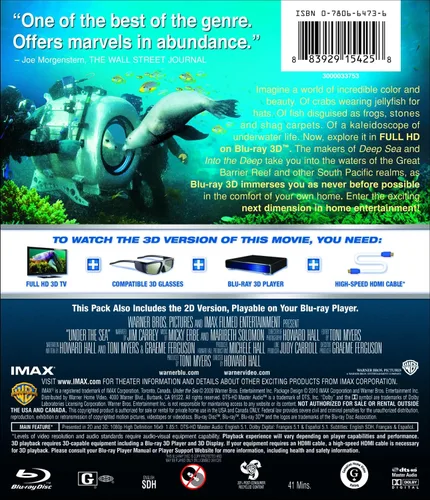 Vista 2 de IMAX Under the Sea 3D (Single-Disc Blu-ray 3DBlu-ray Combo)