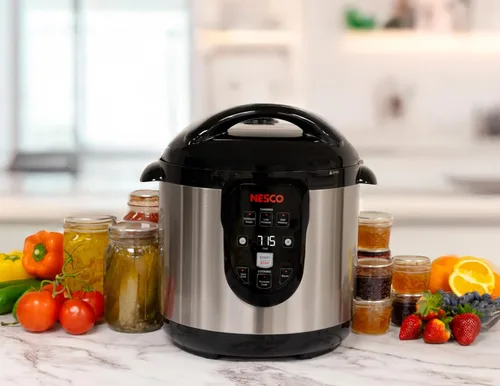 Vista 10 de Nesco NPC-9 Olla a Presión Eléctrica Inteligente y Enlatadora, Acero Inoxidable, 9.5 Qt