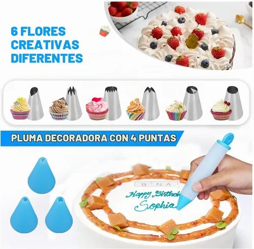 Vista 5 de Kit de 554 piezas para hacer pasteles – Moldes de silicona para piruletas con soporte de exhibición de 3 niveles Olla para fundir dulces