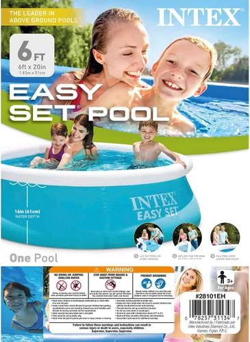 Vista 8 de INTEX Easy Set - Anillo inflable de 6 x 20 pulgadas para piscina sobre