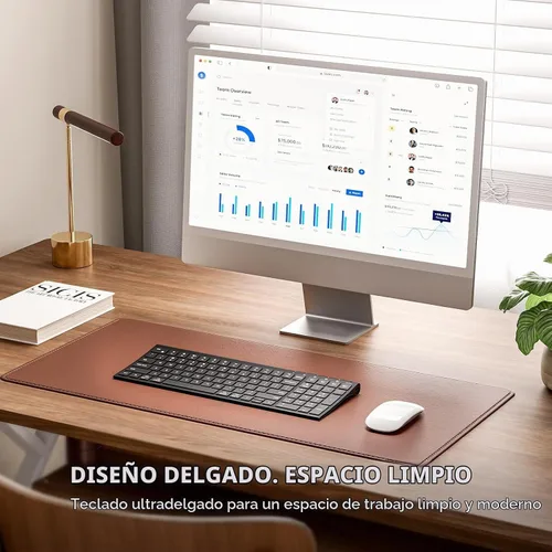Vista 5 de iClever BK10 SE - Teclado Bluetooth para Mac, teclado delgado de tamaño Negro