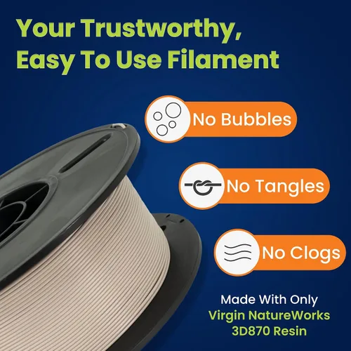 Vista 4 de 3D-Fuel Tough Pro PLA+ Filamento para Impresión 3D, Hecho en EE. UU., Filamento para Impresora 3D, Precisión Dimensional +/- 0.02 mm, 1.75 mm