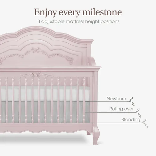 Vista 7 de evolur Aurora 5-in-1 Convertible Crib