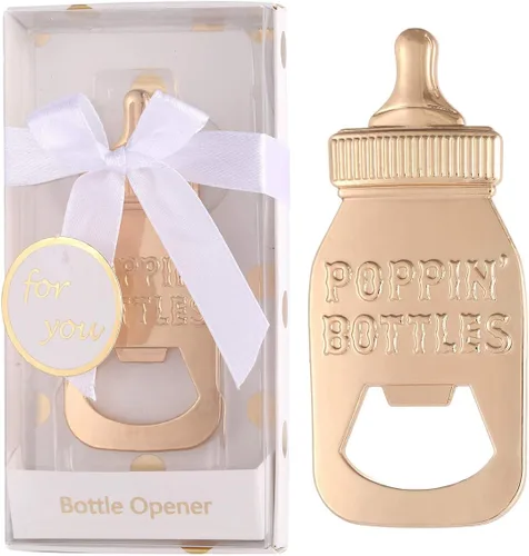 Vista 11 de Juego de 24 abridores de botellas para baby shower, recuerdos para invitados, bonitos abrebotellas con forma de poppin, recuerdos para baby shower