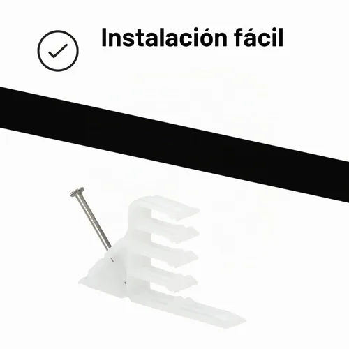 Vista 3 de 3M 80611237092 Apilador SI-1, enruta varios números de cables de manera organizada, blanco