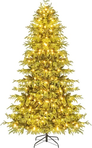 Vista 23 de GOFLAME Árbol de Navidad preiluminado de 7.5 pies con control remoto 3-Verde