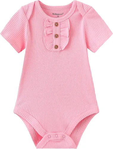 Vista 14 de Kiddiezoom Mameluco unisex de algodón de una pieza para bebé recién nacido, 5