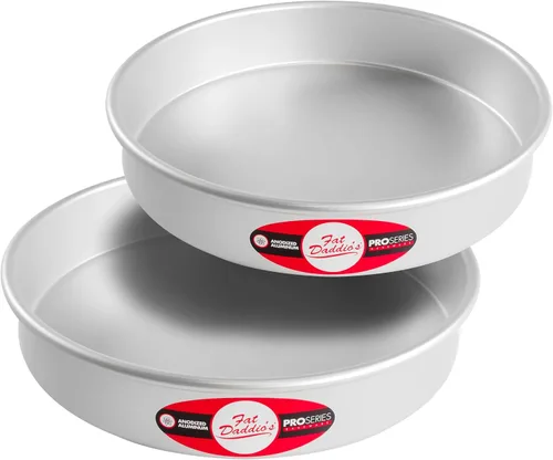 Vista 49 de Fat Daddio's Juego de moldes para pasteles redondos uniformes de aluminio anodizado de 4 niveles, profundidad de 2 pulgadas