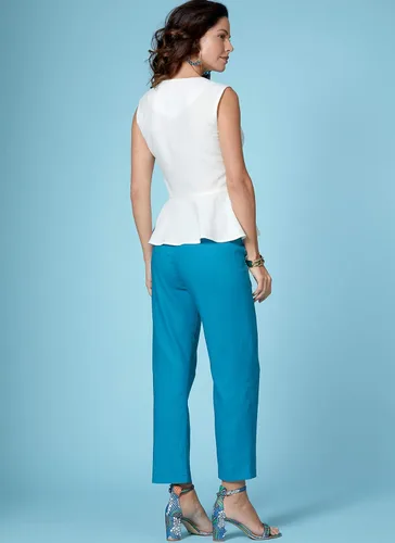 Vista 9 de Lifestyle Wardrobe - Blusa sin mangas para mujer, fácil de coser, con patrones de costura