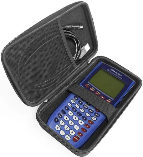 Vista 4 de Estuche rígido compatible con calculadora gráfica Texas Instruments TI-73
