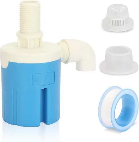 Vista 7 de Válvula de flotador de entrada lateral de 1/2 pulgada, válvula automática de control de nivel de agua - plástico, fácil de instalar, para tanque