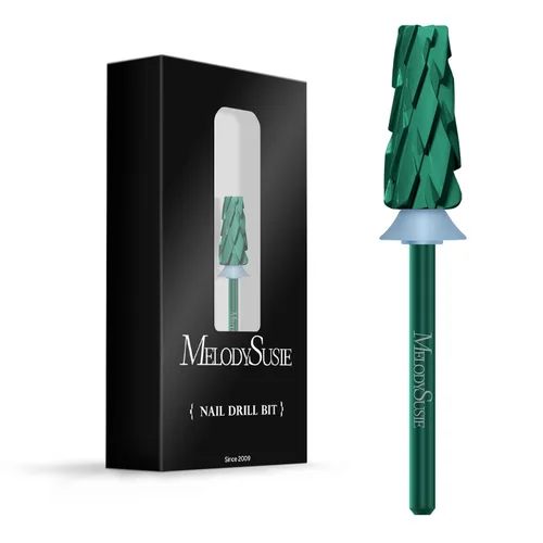 Vista 44 de MelodySusie Super Cut Edition Brocas para Uñas 5 en 1, Brocas Multifunción de Carburo de Tungsteno de 3/32'', Adecuadas para Manicura Pedicura