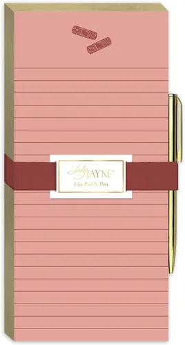 Vista 4 de Lady Jayne - Bloc de notas troquelado con bolígrafo de icono de enfermera, 10 cm x 20 cm, corazón