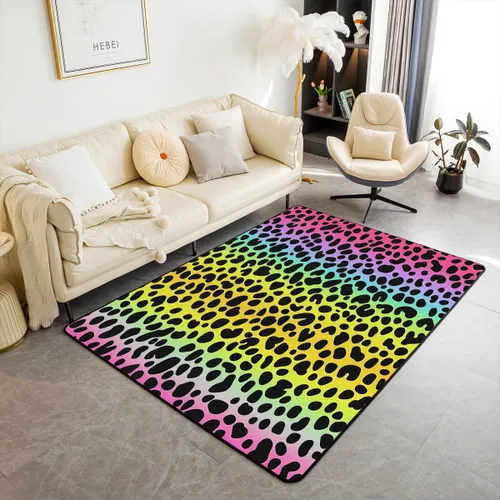 Vista 39 de Feelyou Alfombra de área con diseño de rosas de 3 x 5 para niños, con flores de Buterfly y luna, alfombra decorativa para dormitorio, niños, niñas