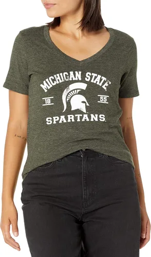 Vista 15 de Blue 84 NCAA Camiseta de mujer de tres combinaciones con mascota