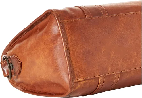 Vista 10 de Frye Melissa - Bolso de mano de piel con cremallera y correa ajustable para el hombro y asa superior