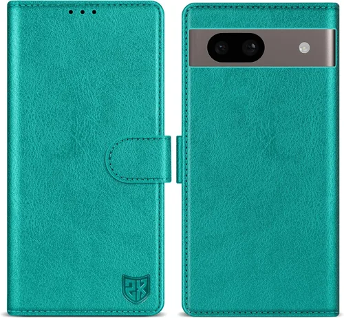 Vista 16 de ZZXX Funda tipo cartera para Google Pixel 8 con bloqueo RFID, ranura para tarjetas, función atril, cierre magnético, funda protectora de cuero