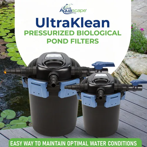 Vista 5 de Aquascape 95053 UltraKlean 2000 Galónes Filtro Biológico de Presión con Clarificador UV Esterilizador de 14 Vatios para Característica de Agua