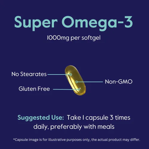 Vista 6 de Super Omega-3 1000mg (120 cápsulas blandas)