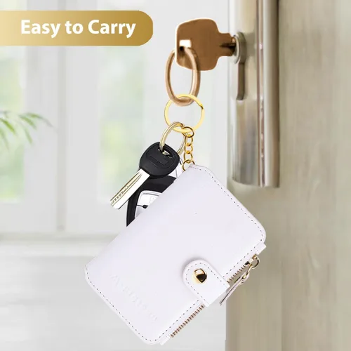Vista 4 de M-Plateau Estuches para tarjetas, fundas de cuero para tarjetas e identificación, tarjetero para tarjetas de crédito, cartera pequeña para tarjetas