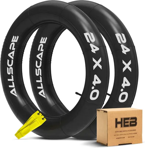 Vista 12 de HEB Fat Tire Tubes, Heavy Duty Bike Inner Tube, Schrader Valve, Ebike Tube